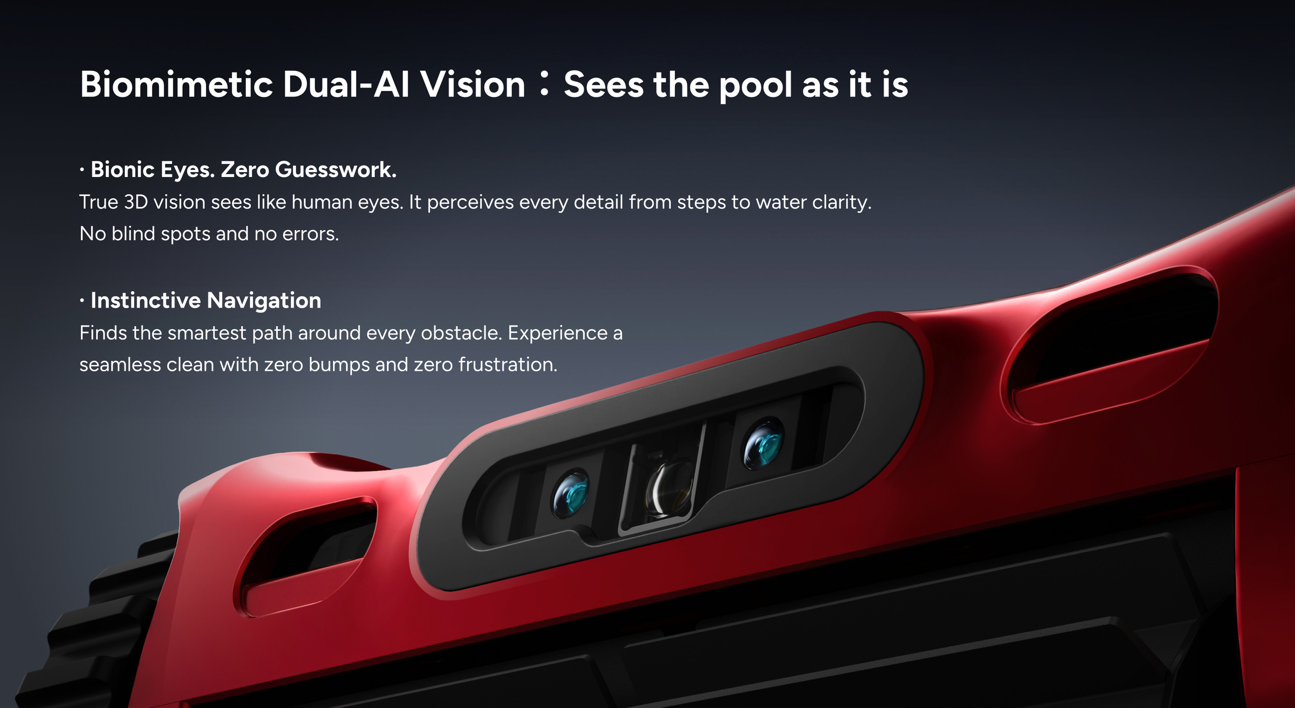 Front view of iGarden M1 Pro Max showcasing Biomimetic Dual-AI Vision and 3D ultrasonic radar