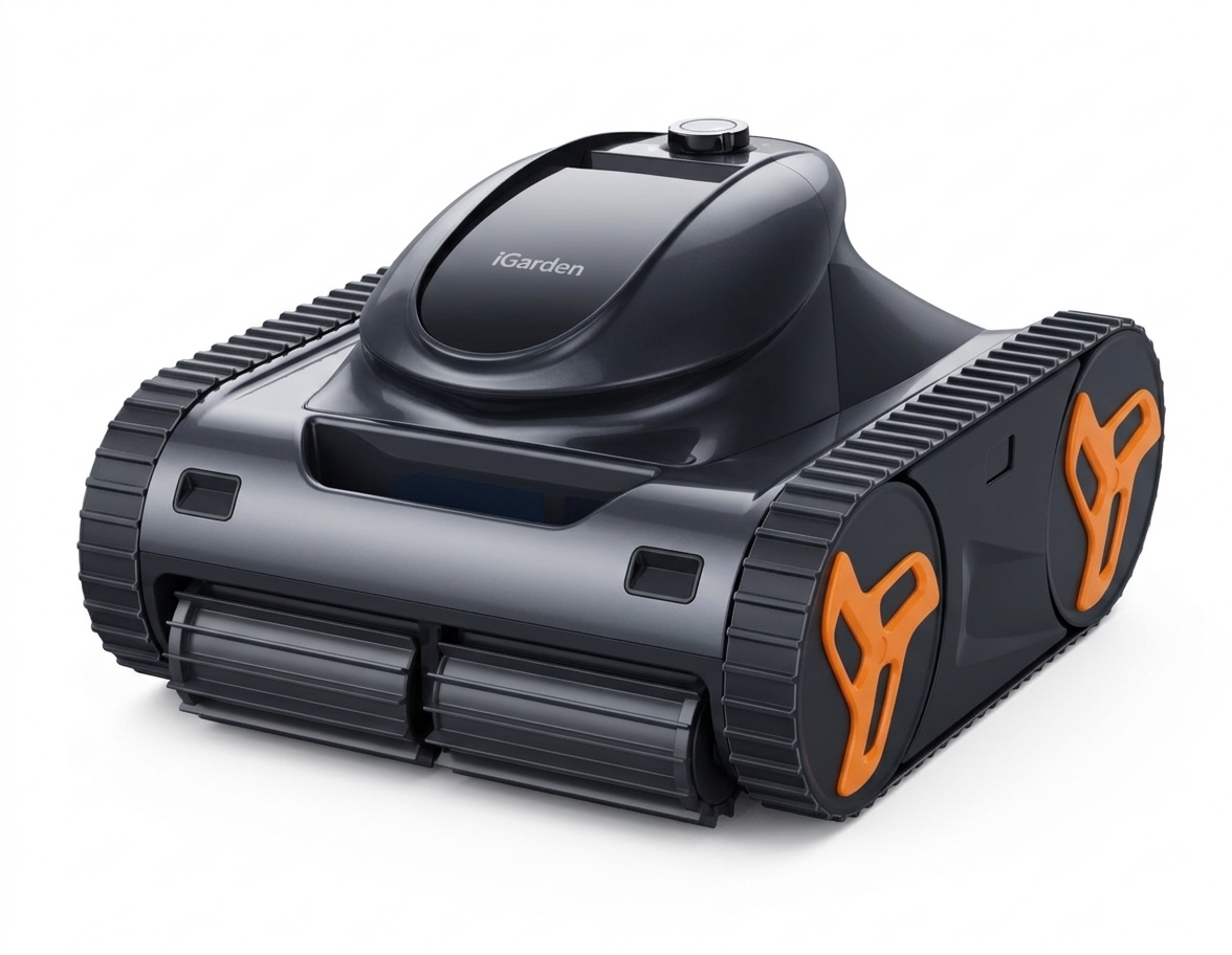 iGarden KN Series cordless robotic pool cleaner with smart app control