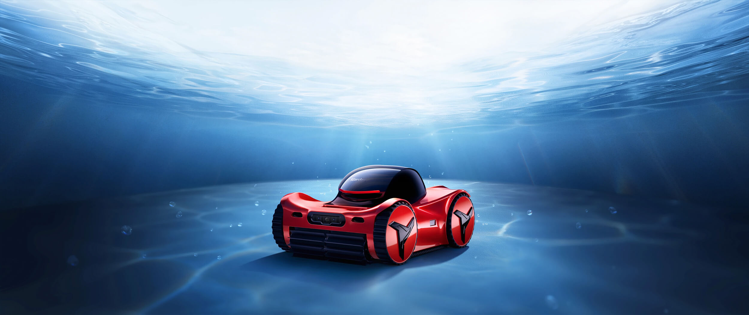 Aspiradora robótica inalámbrica insignia iGarden Pool Cleaner M1 AI Series que funciona bajo el agua