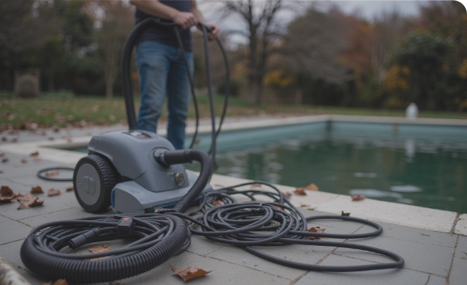 Series versus a tangled traditional corded cleaner