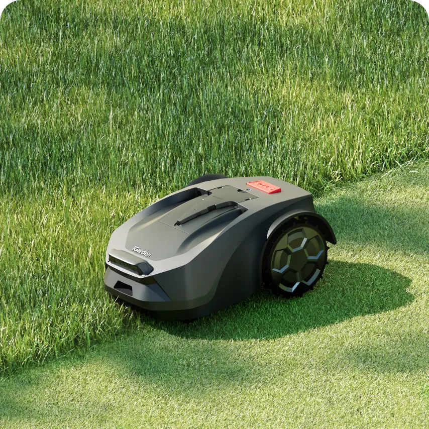 Der Rasenmäherroboter der iGarden R-Serie mäht den Rasen pünktlich