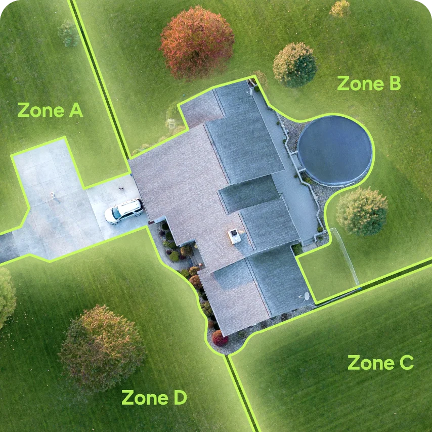 Persönliche Mähzone über die iGarden-App definieren