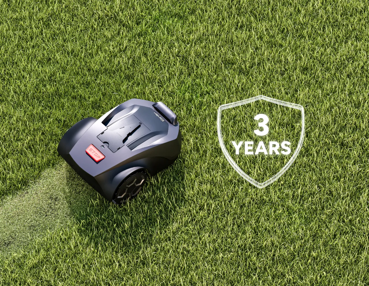 Für die Rasenmäherroboter der iGarden R-Serie gilt eine Garantie von 3 Jahren