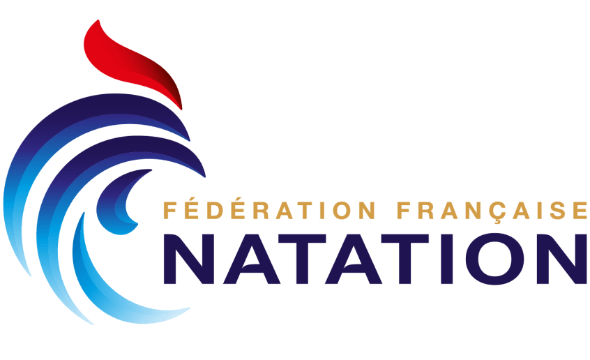 Representante da iGarden com exibição da parceria com a Federação Francesa de Natação