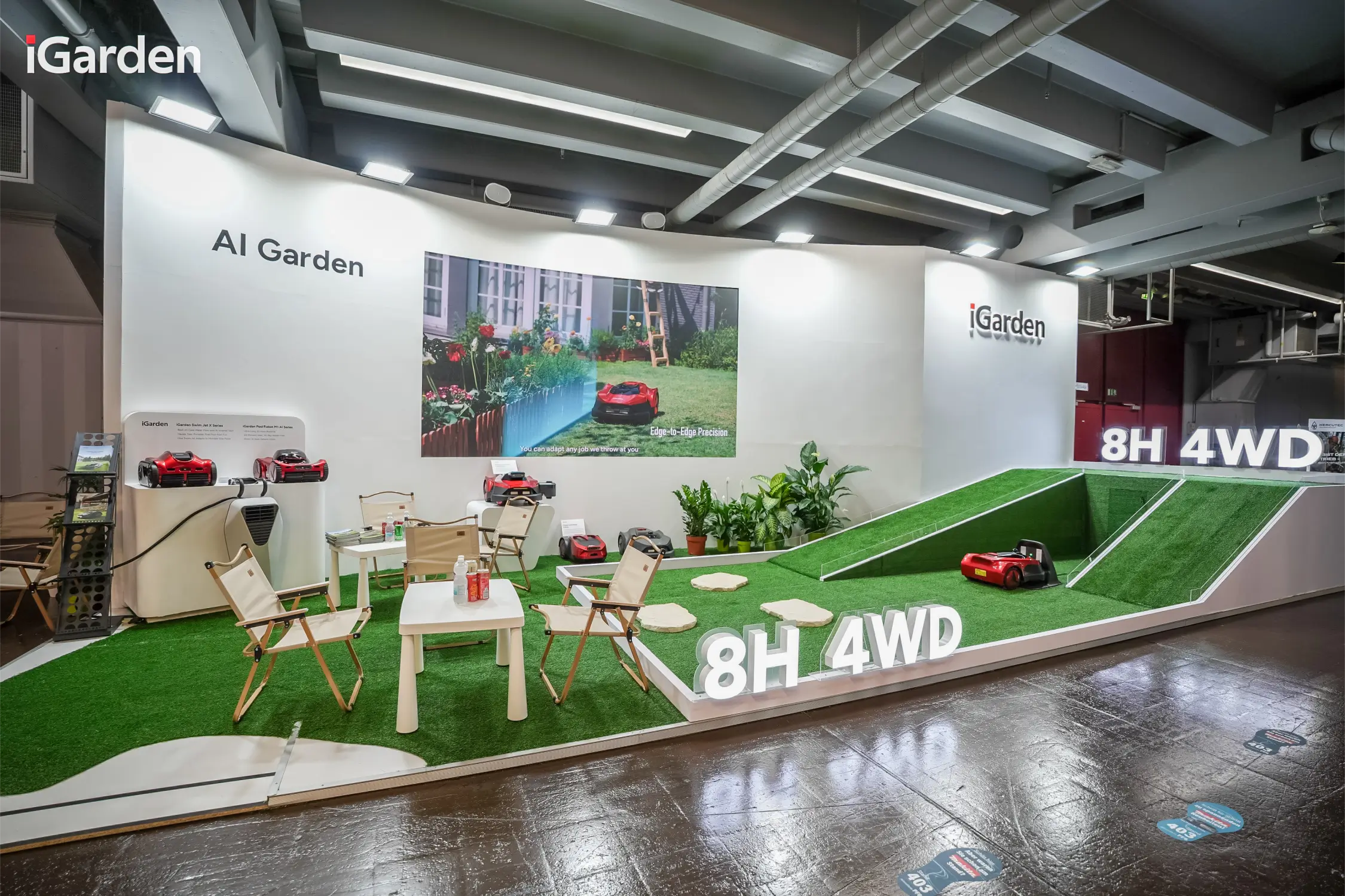 iGarden Green Lawn Smart Garden Booth at GaLaBau 2026