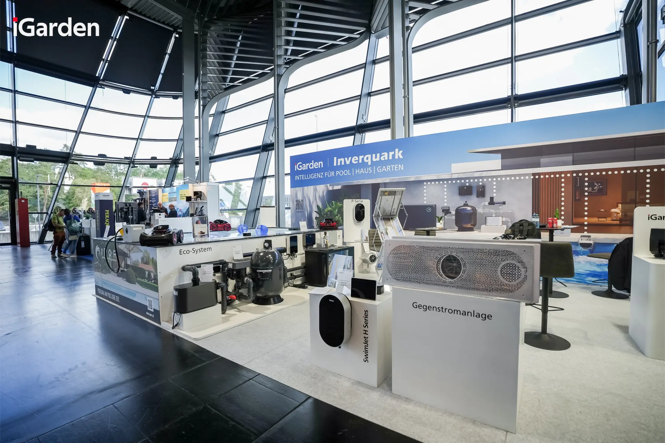 iGarden Blue Pool Smart Garden Booth at GaLaBau 2026